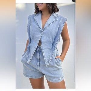 Light Wash Denim romper